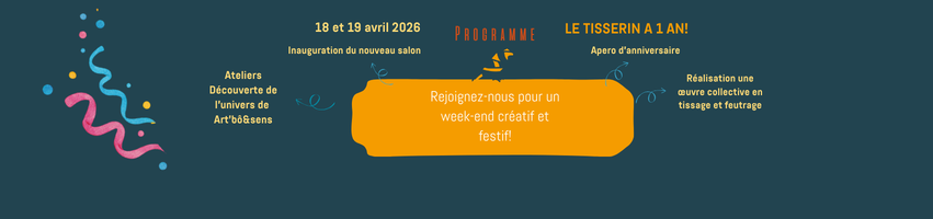 Le Tisserin fête son premier anniversaire. Rejoignez-nous!