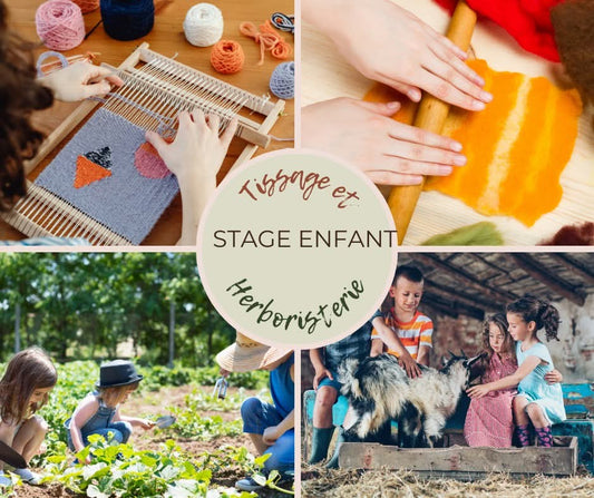 Stage pour enfants : tissage et herboristerie