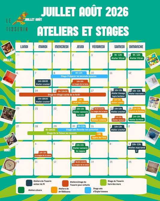 Un été créatif au Tisserin